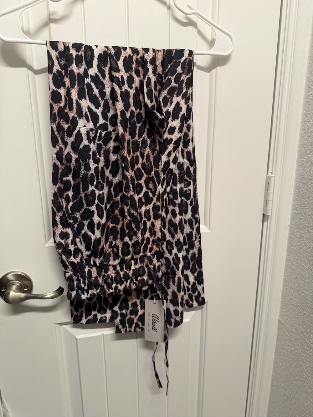 NWT Leopard Print Jogger Pants - Black & Brown